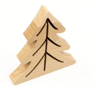 Stromček - drevená dekorácia na Vianočný stôl - nadreve.sk